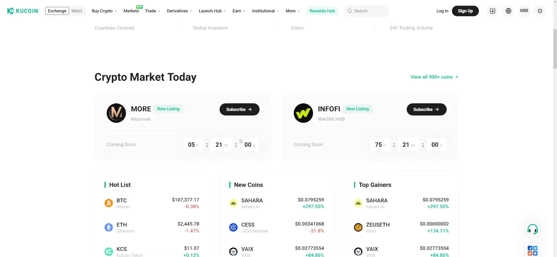 Price difference of Ethereum on Binance and KuCoin