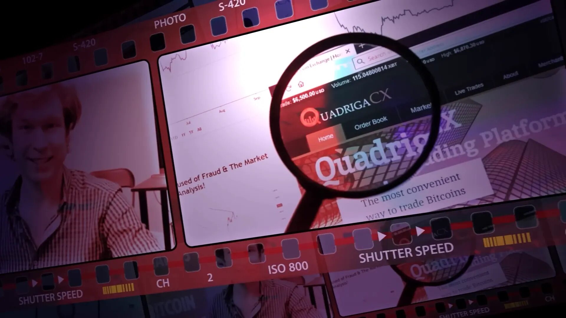 QuadrigaCX logo and Gerald Cotten