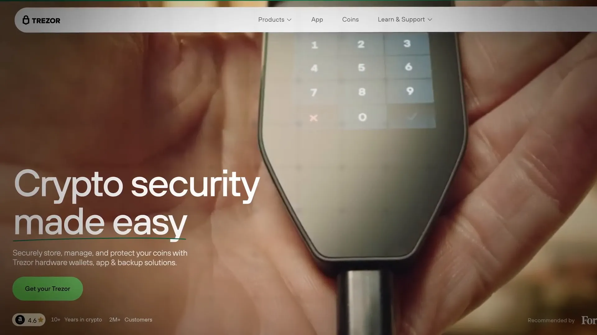 Trezor hardware wallets lineup