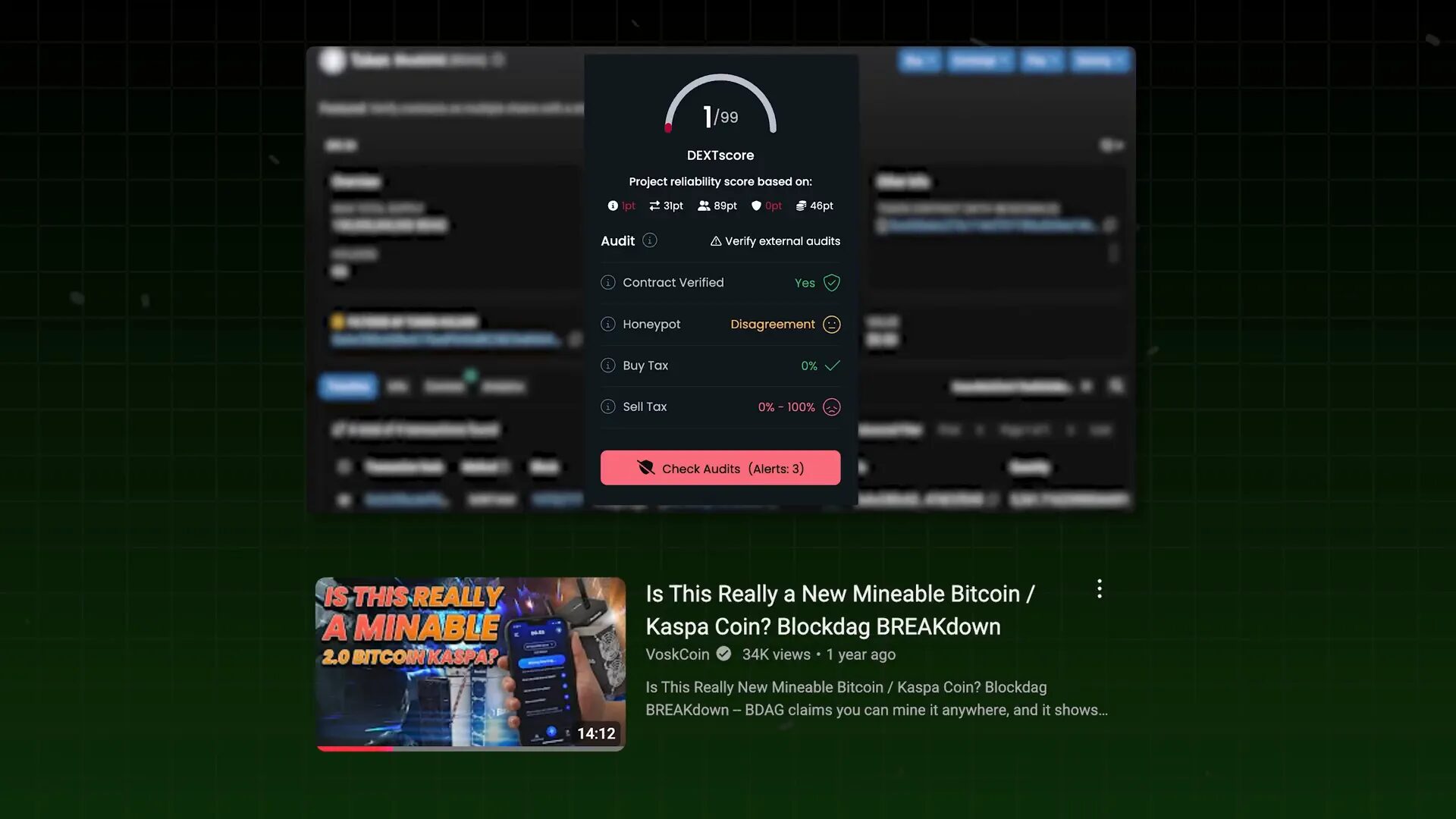 BlockDAG scam warning and honeypot contract example