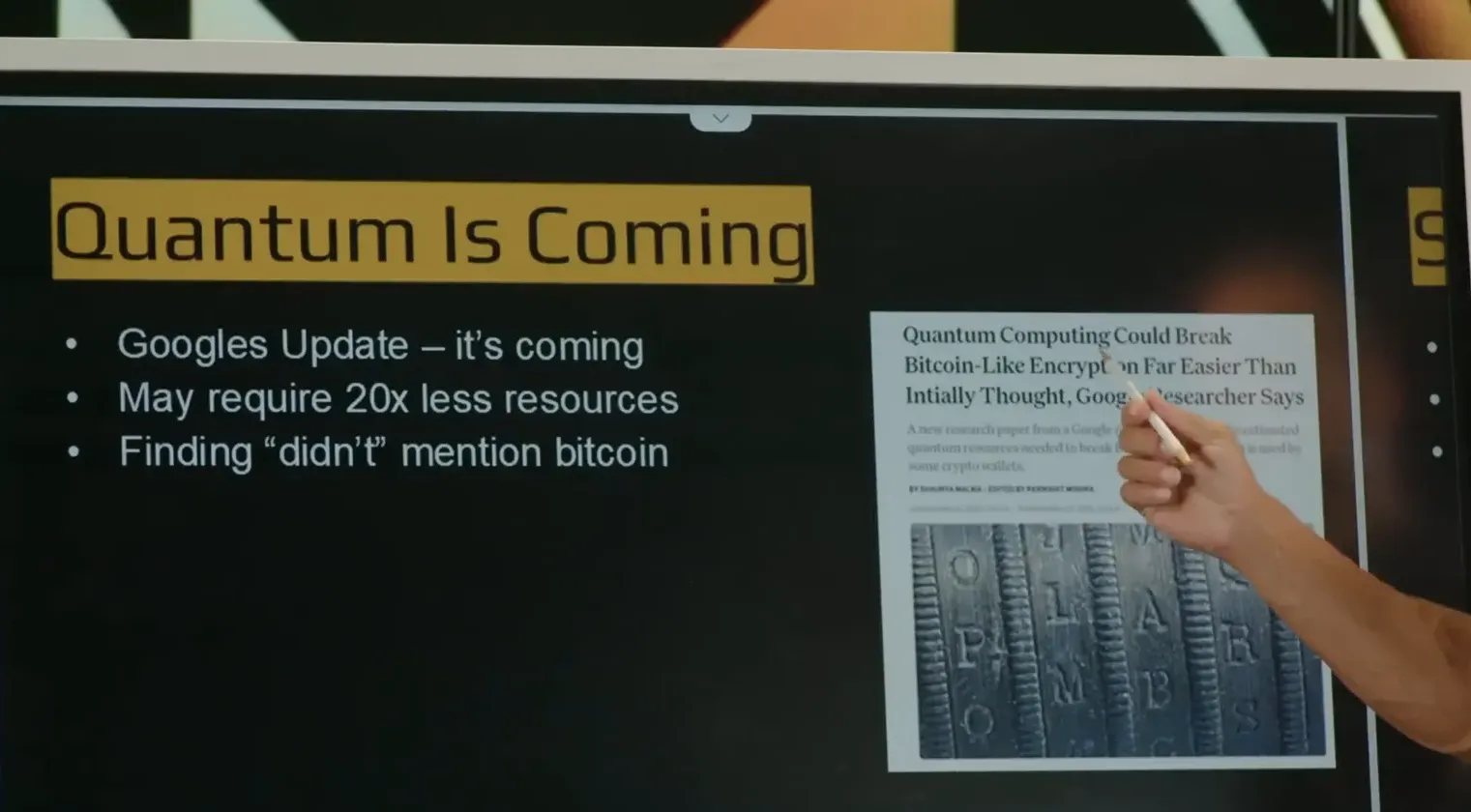 Quantum computing potential and Bitcoin encryption