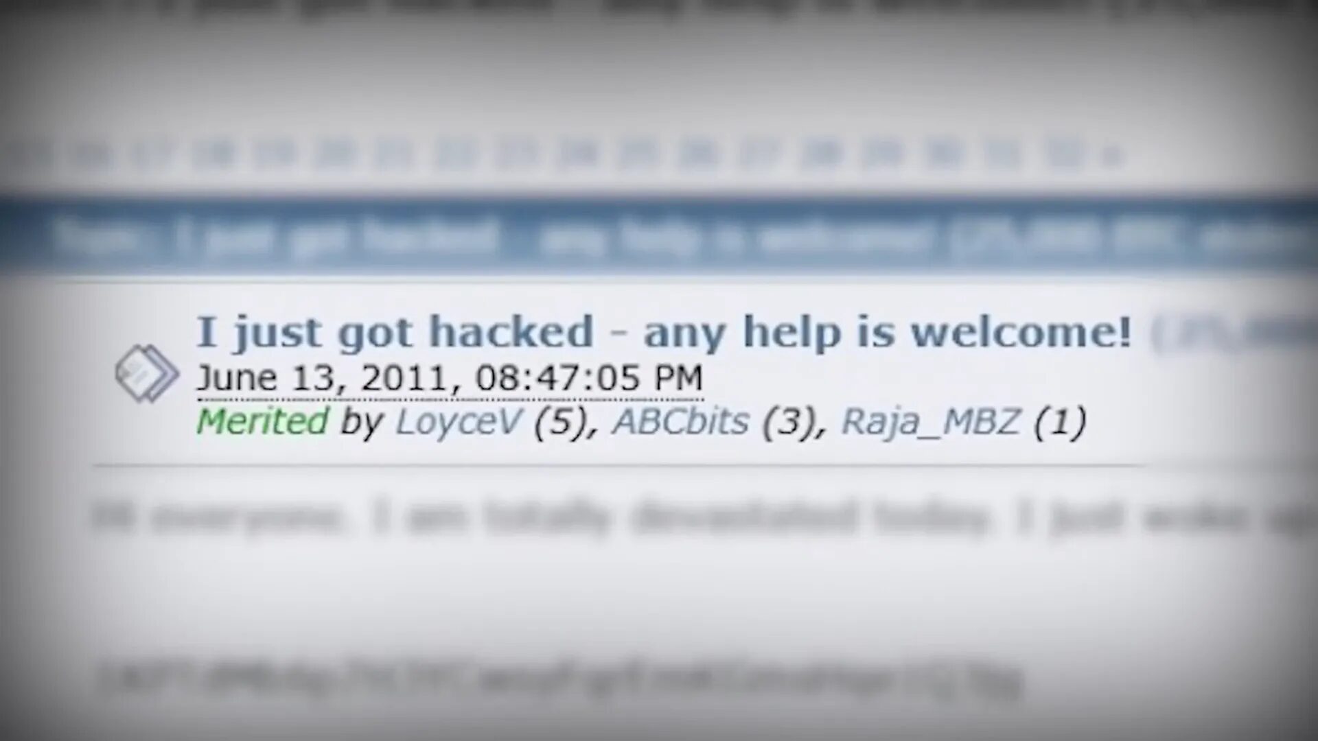 Alan Vane Bitcoin wallet hack timeline