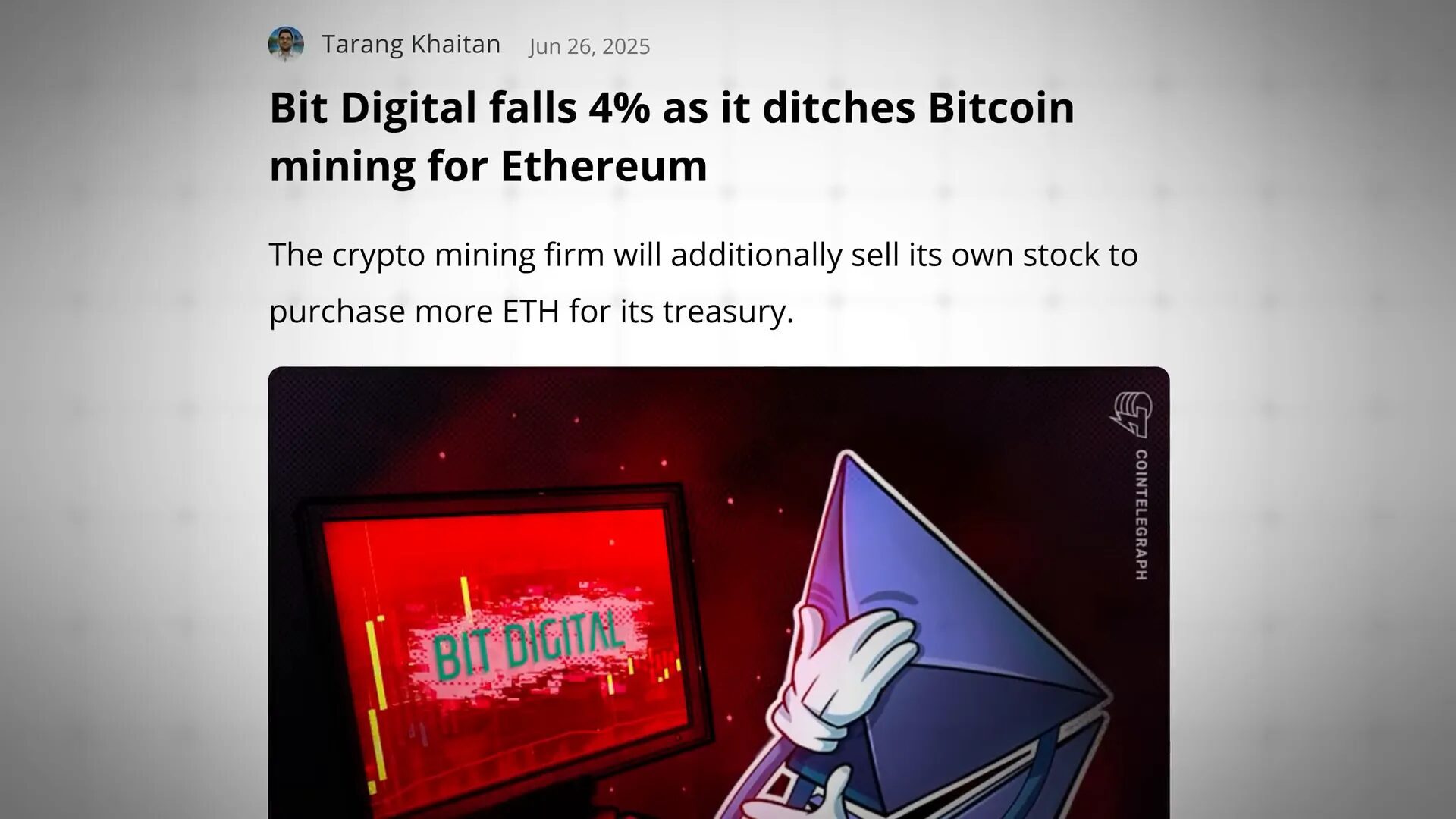 Bit Digital headquarters and earlier mining rigs photo