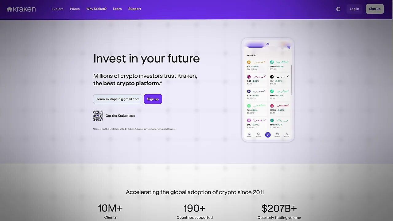 Kraken: long-running exchange with strong institutional focus