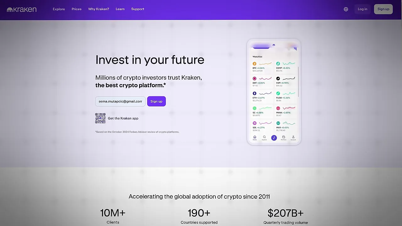 Kraken: long-running exchange with strong institutional focus