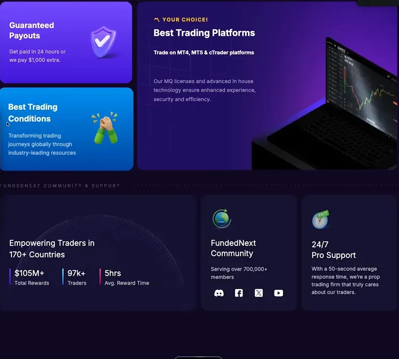 Guaranteed payout policy screenshot - $1,000 extra if payout delayed