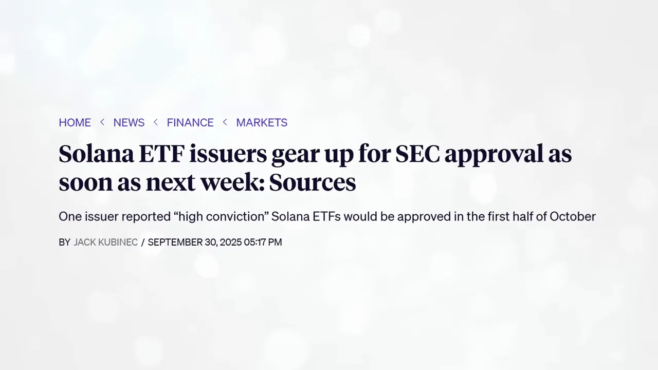 Solana gaining momentum; pipelines for ETFs and treasury activity