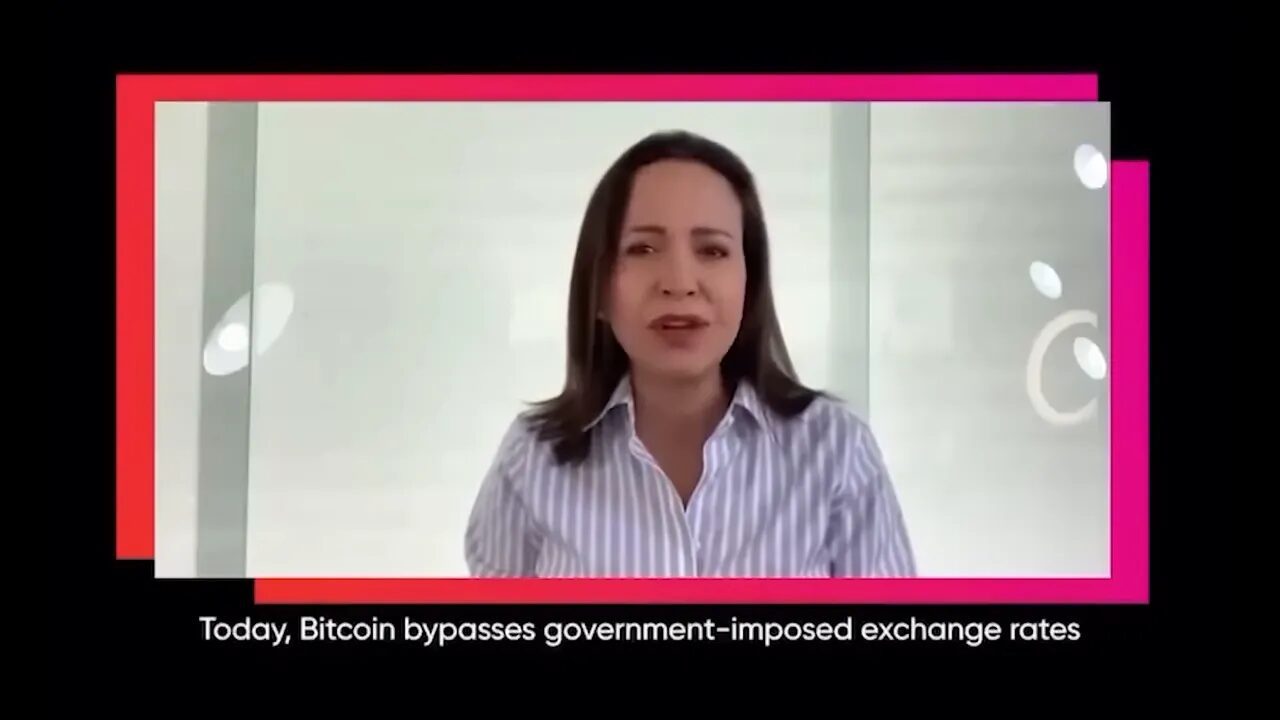 Nobel Peace Prize winner discussing Bitcoin as a lifeline for people in Venezuela