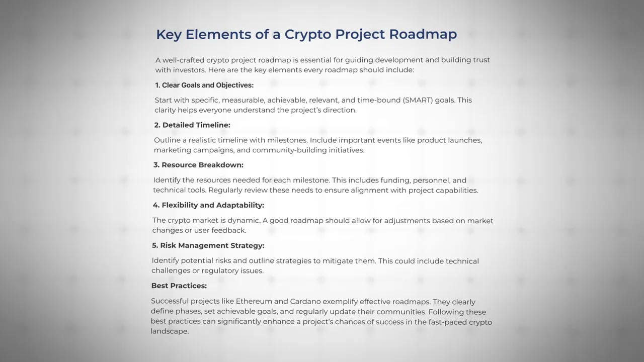 Checklist visual for evaluating altcoin health