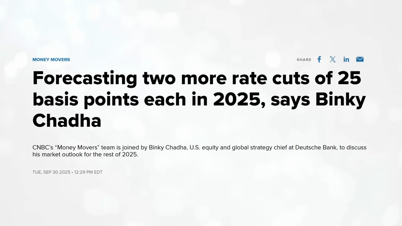 Macro setup: potential Fed cut and end of quantitative tightening