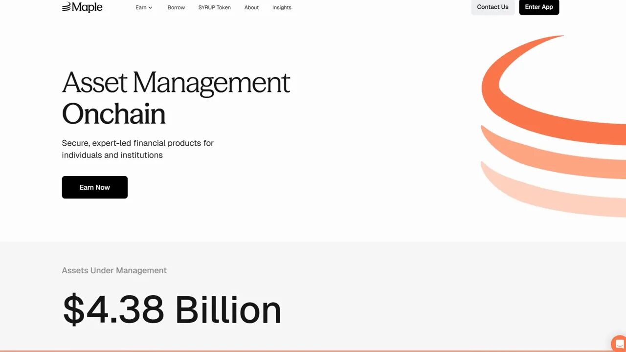 Syrup token and Maple Finance with $4B AUM milestone