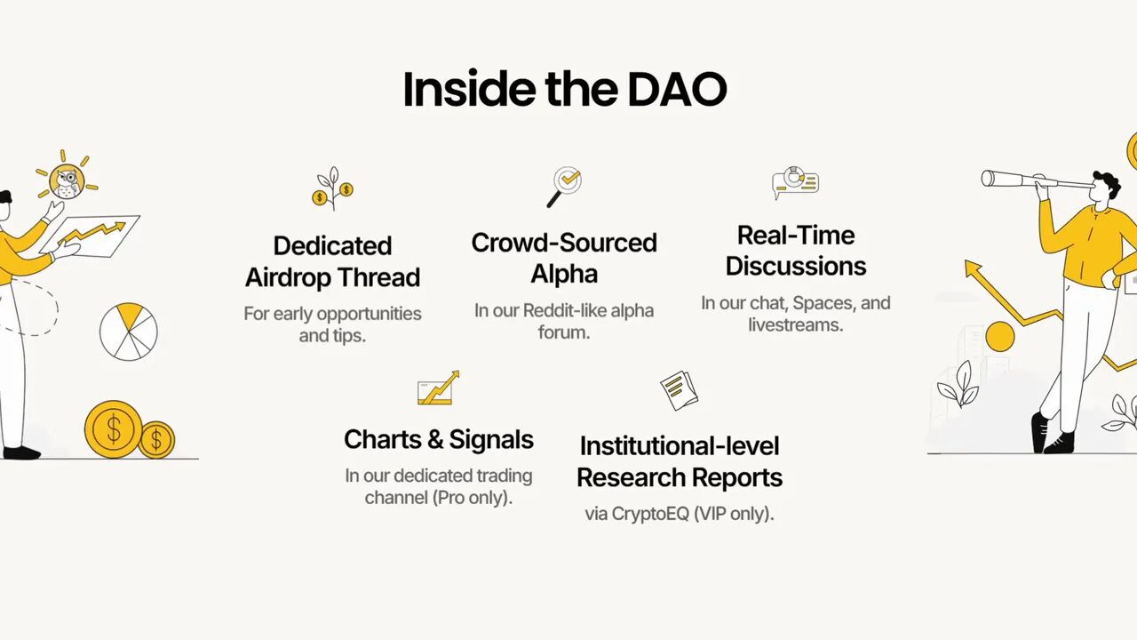 Retail DAO token-gated community providing analysis and coordinated trades