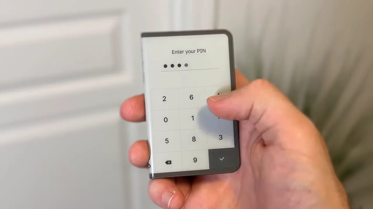 Era wallet screen showing 'Enter your PIN' and numeric keypad with thumb tapping