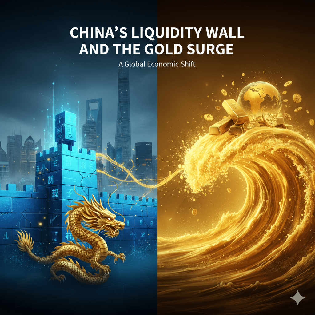 Why 1.4 Billion People Are Banned From Buying Bitcoin — China’s Liquidity Wall and the Gold Surge
