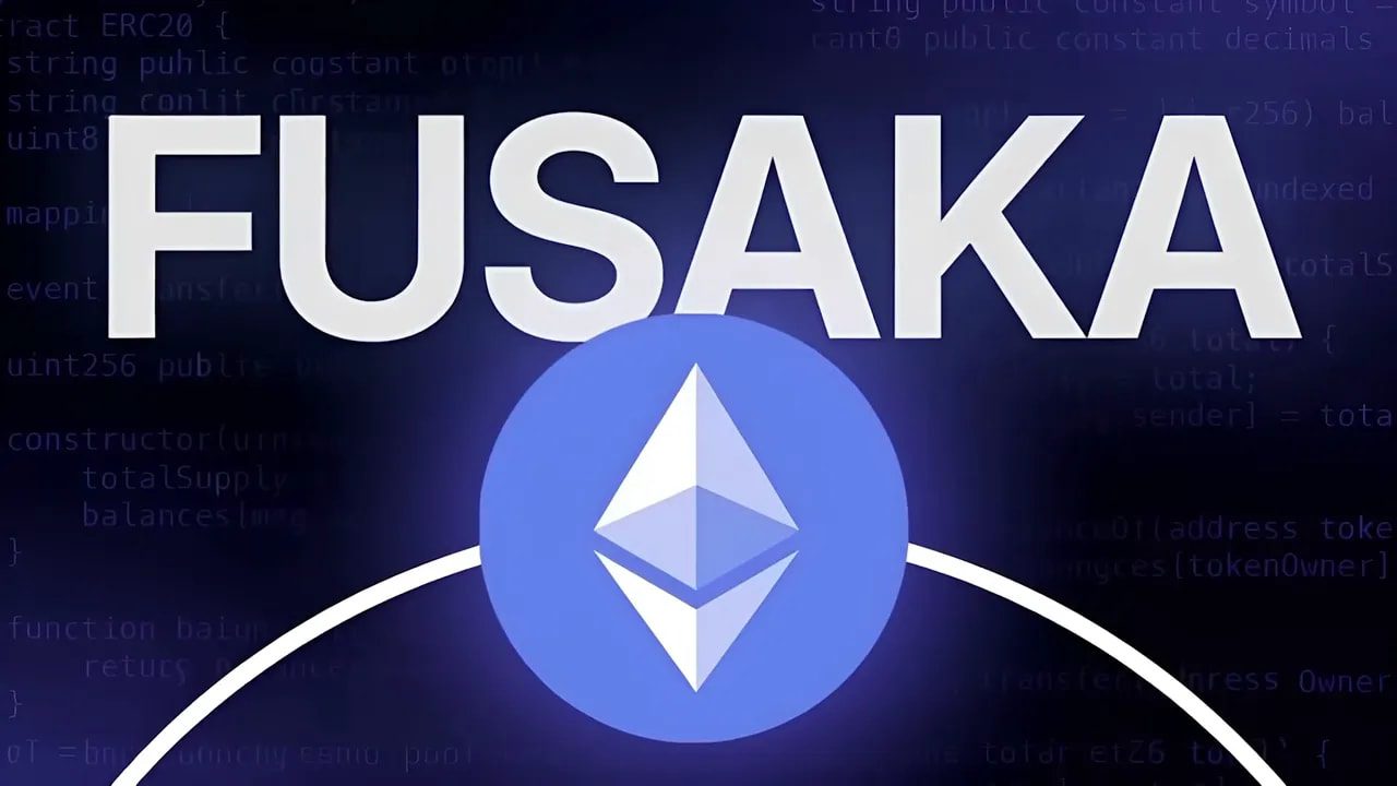 Graphic reading 'FUSAKA' with an Ethereum logo, representing a Layer‑2 upgrade.
