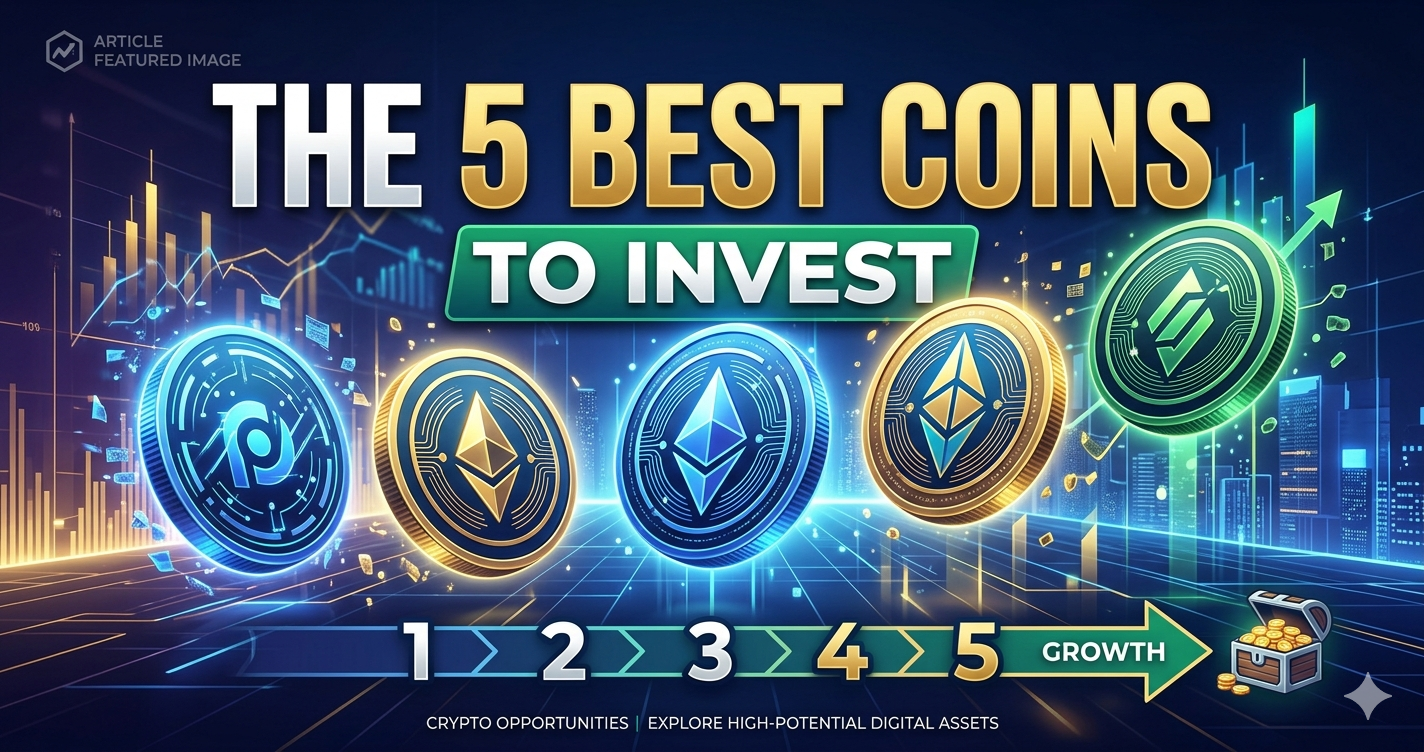 The 5 Best Coins To Invest $10,000 in Crypto in 2026